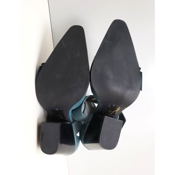 Free People X Jeffrey Campbell Hendrix Heels Dusty Blue Size 6 - Picture 5 of 5